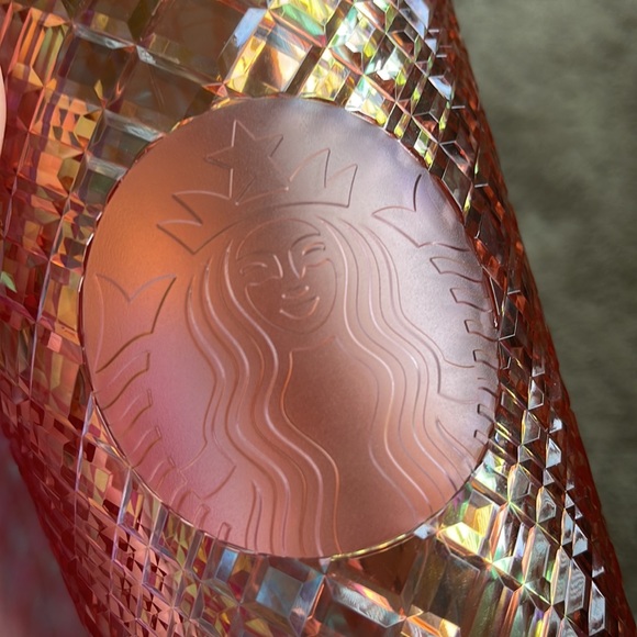Starbucks Rose Gold 16 oz cold cup tumbler - Picture 2 of 3